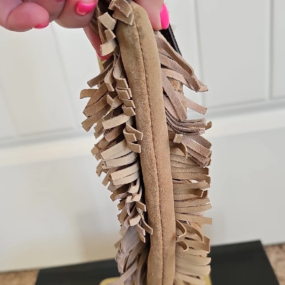 Coach Vintage 9155 Suede Fringe Wristlet Like New - Picture 10 of 11